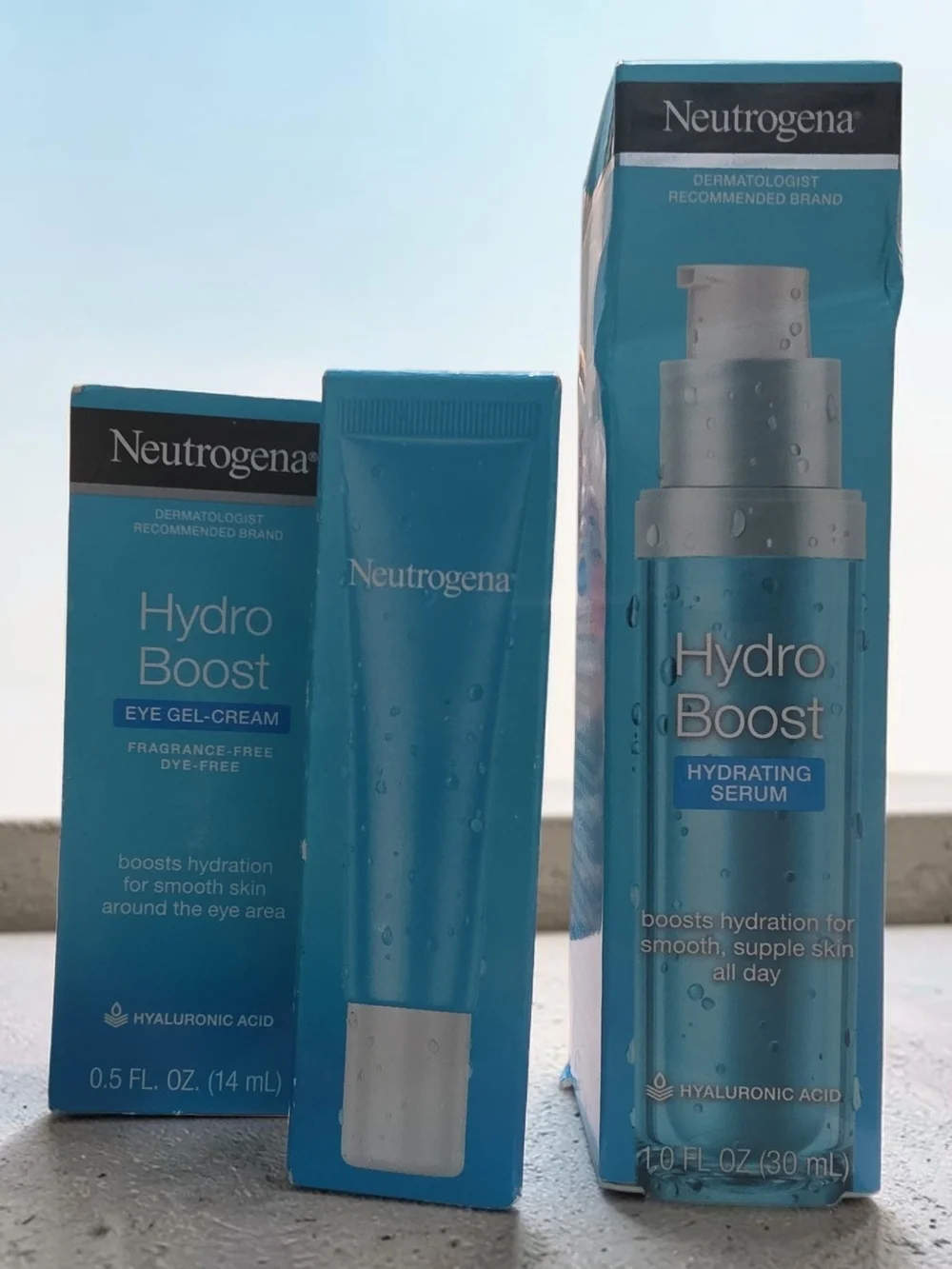 Neutrogena Hydro Boost Eye Gel-Cream & Hydrating Serum - Blue